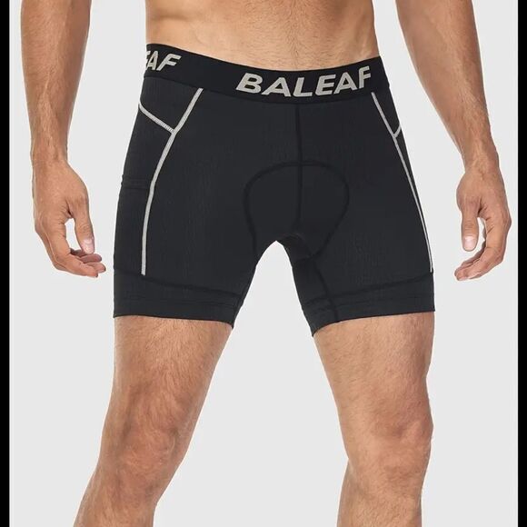BALEAF Men's Cycling Underwear 4D Padded Bike Bicycle Shorts Spin Underpants - Picture 1 of 8